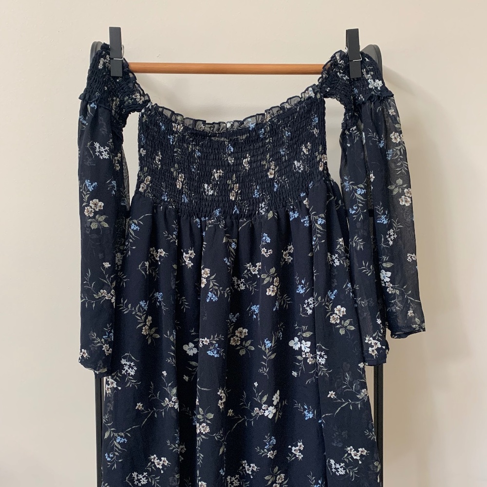 Strapless Flowy Boho Dress